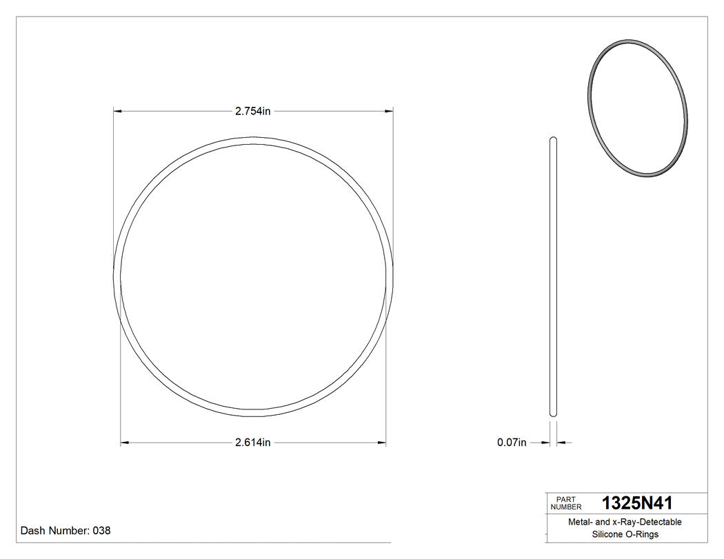 Technical drawing - 1325N41